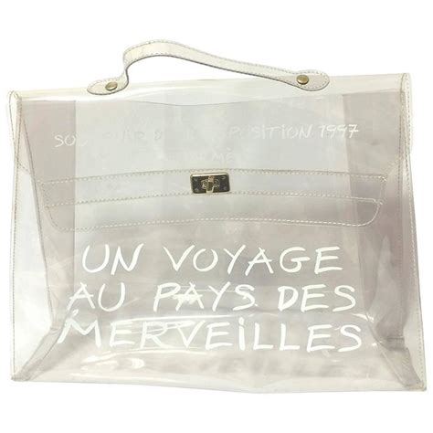 hermes clear vinyl kelly bag|Hermes Kelly Bag vintage.